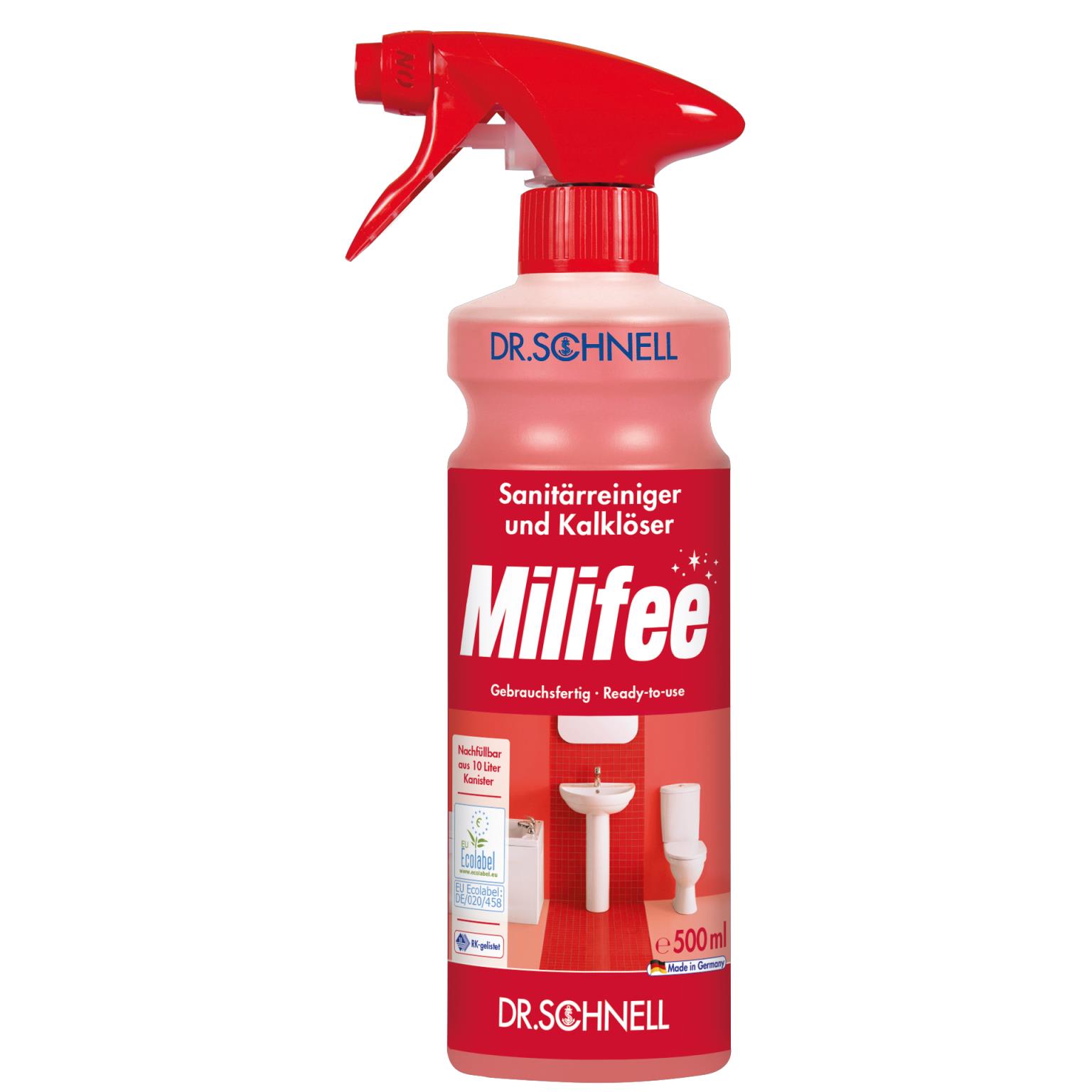 MILIFEE, Sanitärreiniger, gebrauchsfertig, 0.5 Liter Sprühflasche