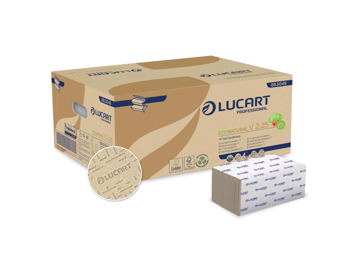 Falthandtücher EcoNatural V 2.25, 100% recyclierter Getränkekarton, 2-lagig, Falthandtücher EcoNatural V 2.25, 100% recyclierter Getränkekarton, 2-lagig,