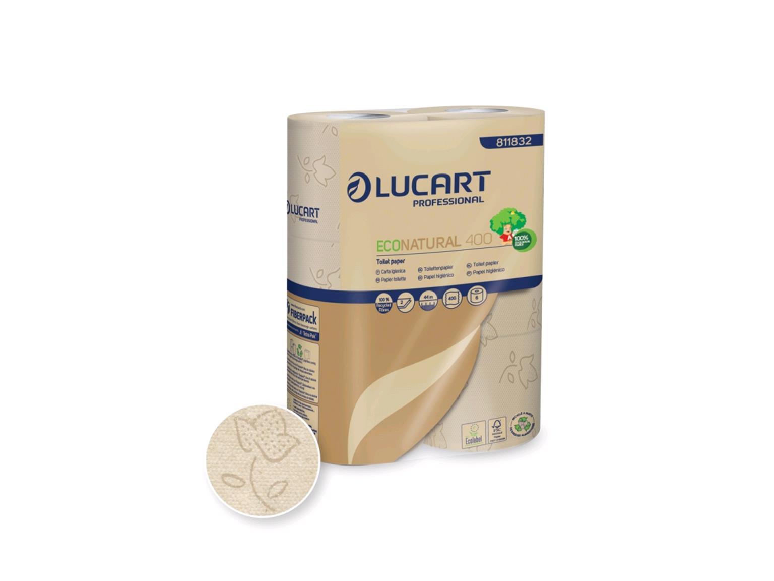 WC-Papier ECO Natural, 100% recyclierter Getränkekarton, 2-lagig, naturbeige,