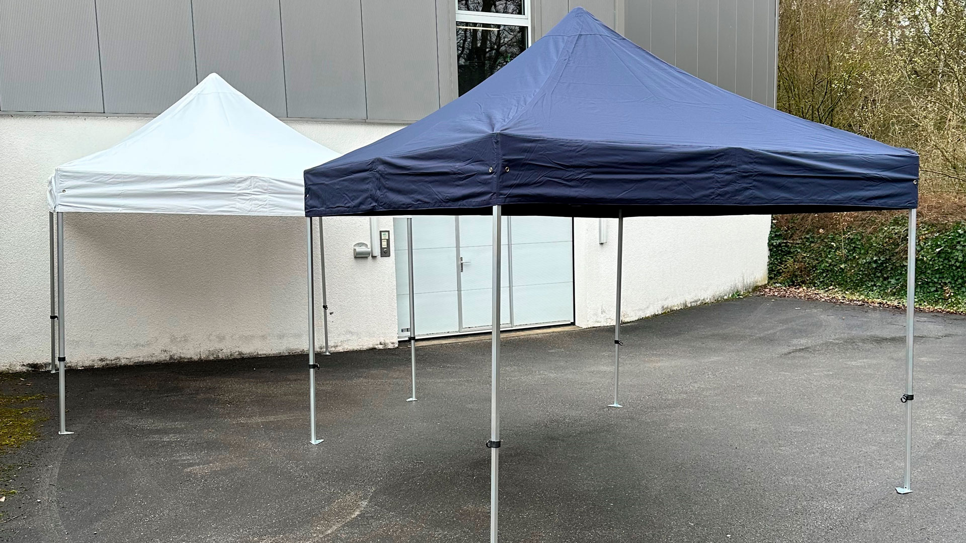 Profi Pavillon blau 3 x 6 m, mit 40 mm Hexagon Aluminium-Profil