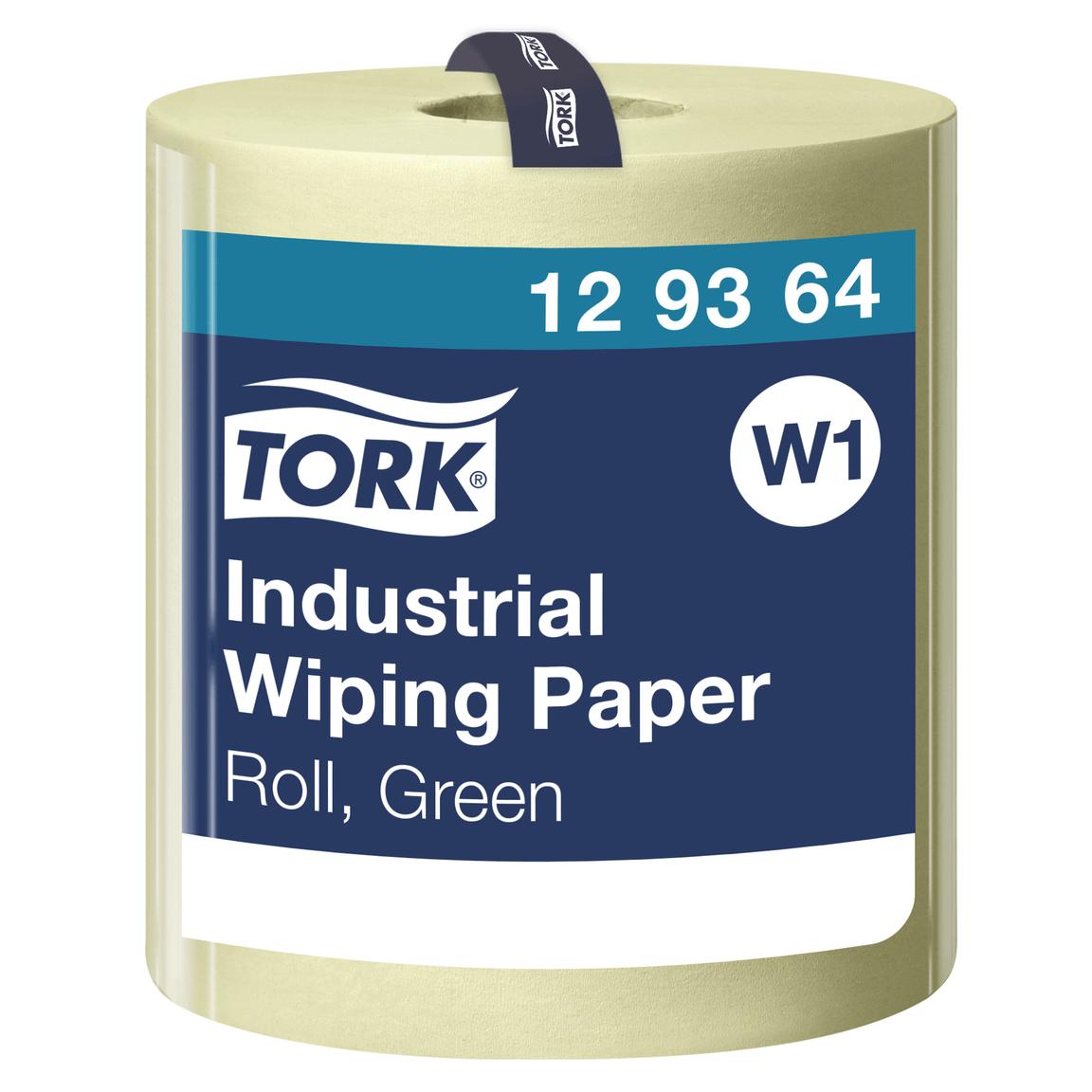 Putztuchrollen Tork, W1-Boden/Wand-Syst. 36.9 cm x 340 lfm, grün, 3-lagig