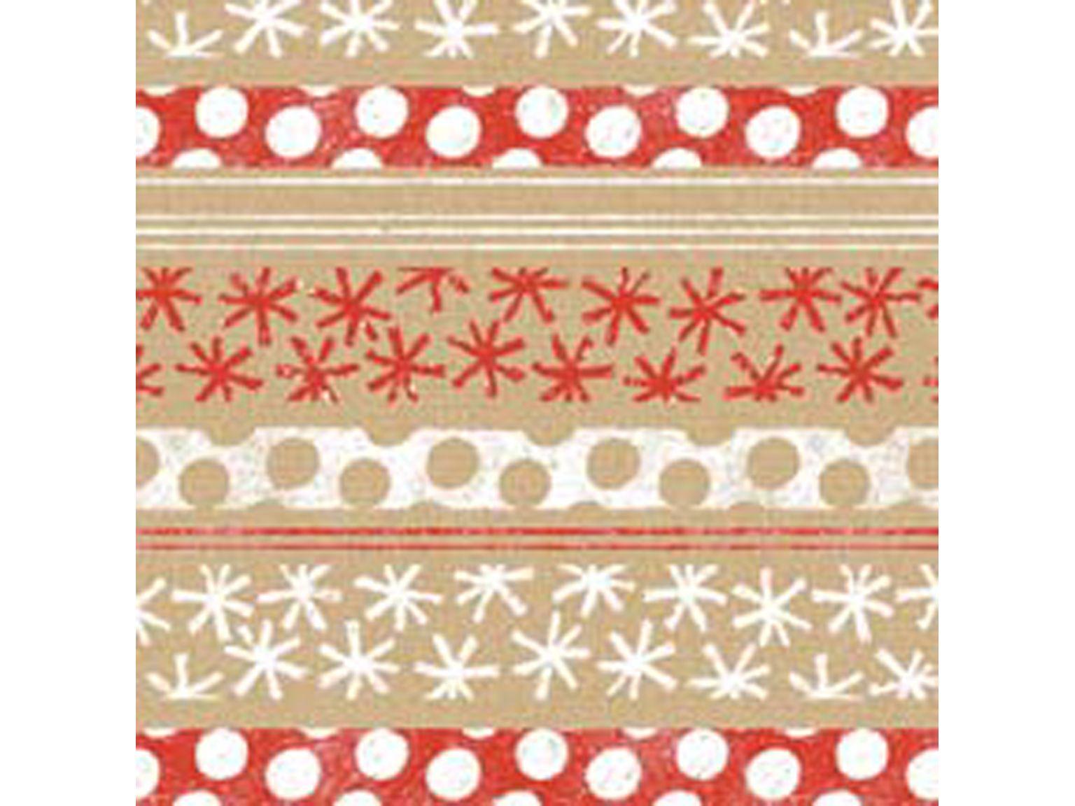 Servietten Airlaid 60 gm2, 40 x 40 cm 1/4 Falz, "Berit" goldbraun-rot