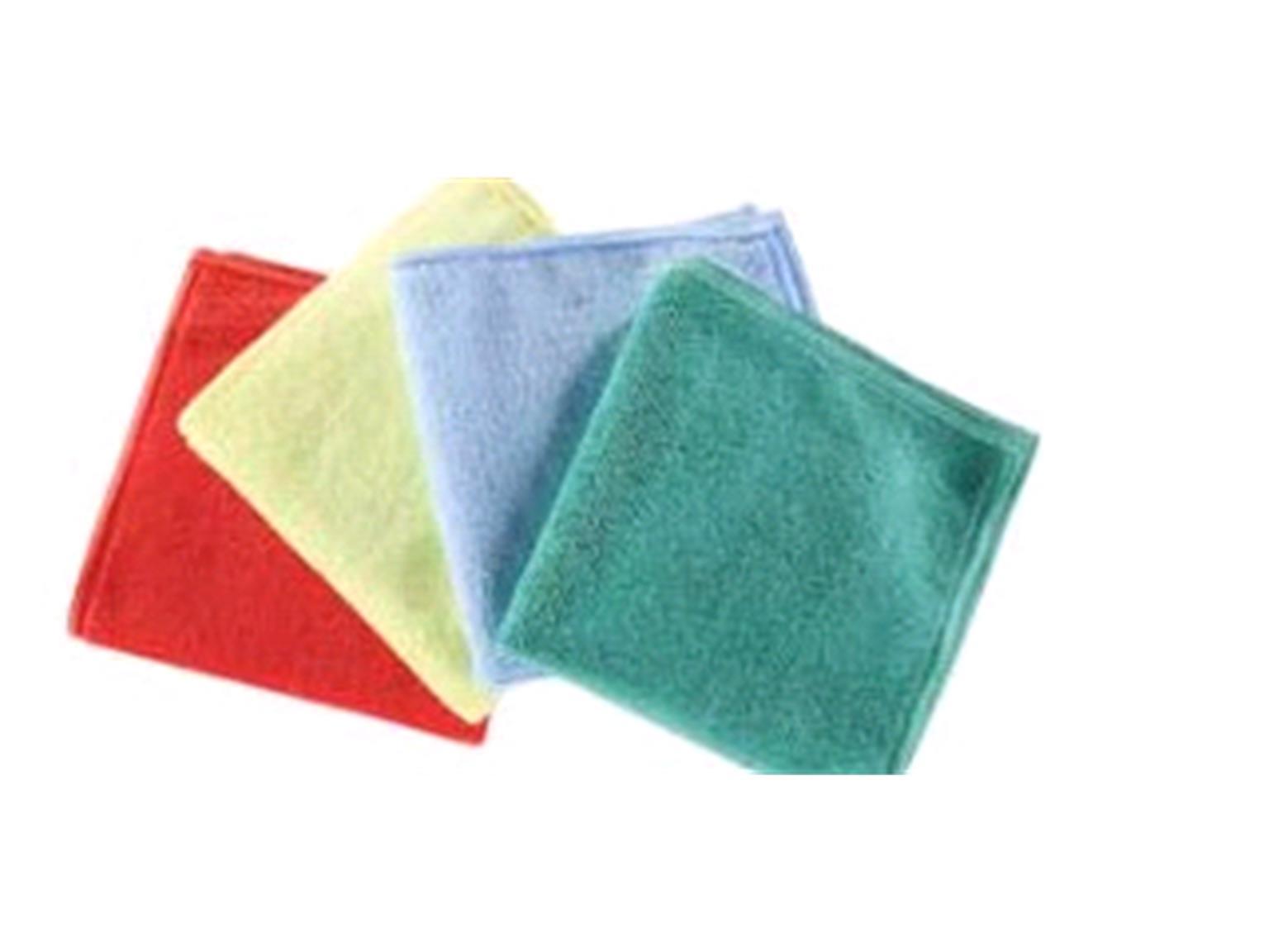 Microfasertuch Frotty, blau, 240 g/m2, 38 x 38 cm, waschbar bis 90°C