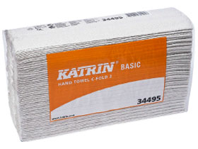 Falthandtücher Katrin Basic C-Falz, 100% Recycling, 2-lagig