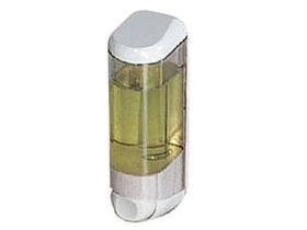 Flüssigseifen-Spender aus Kunststoff weiss/transparent, 180 x 75 x 55 mm,