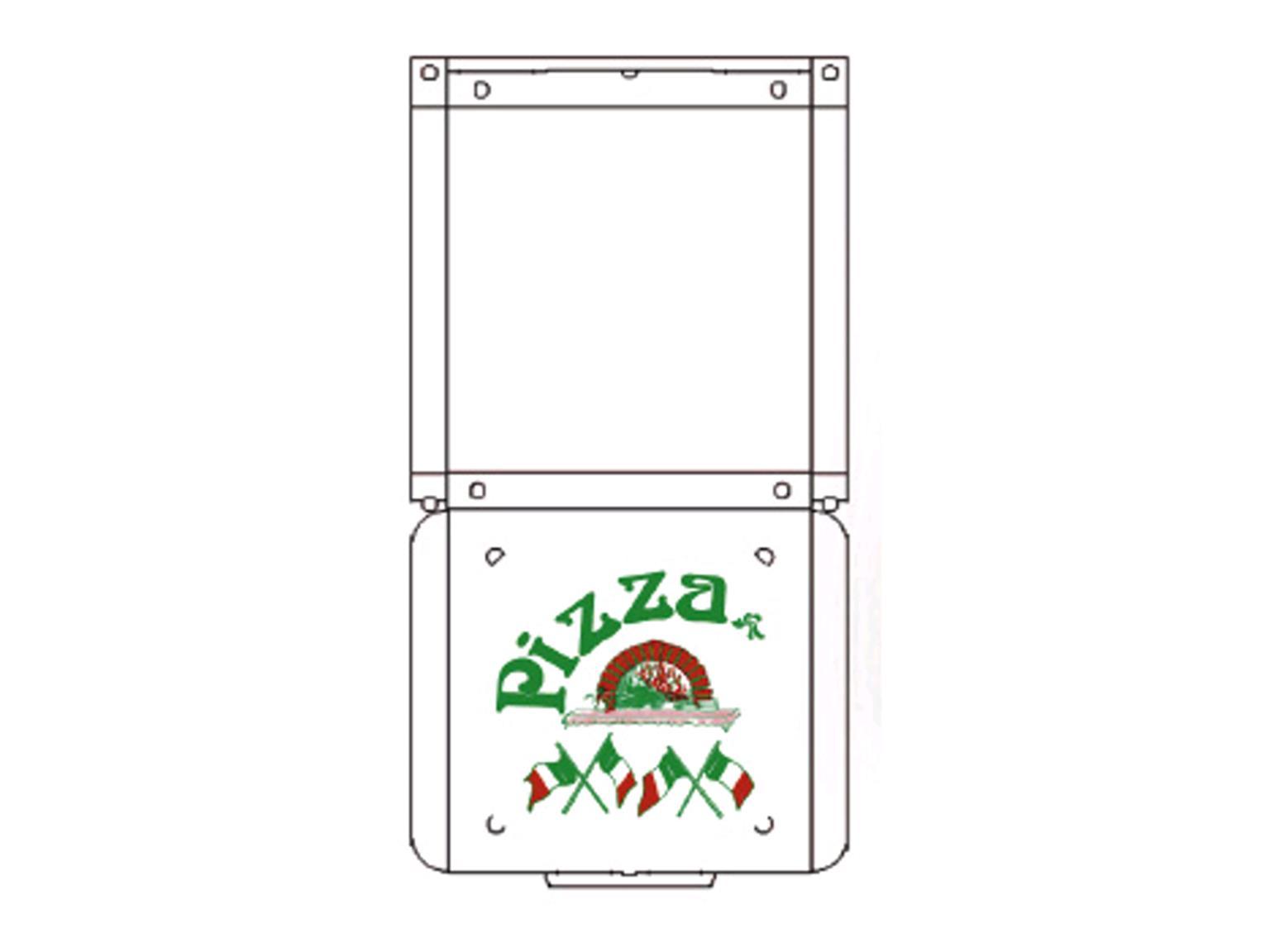 Pizzakarton 60 x 60 x 5 cm AM Qualität KBSKB/B, Neutraldruck Pizzakarton 60 x 60 x 5 cm AM Qualität KBSKB/B, Neutraldruck