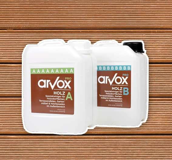 Spezialreiniger Arvox Pro Holz 2-Komponenten-Reiniger (2 x 5 Liter)