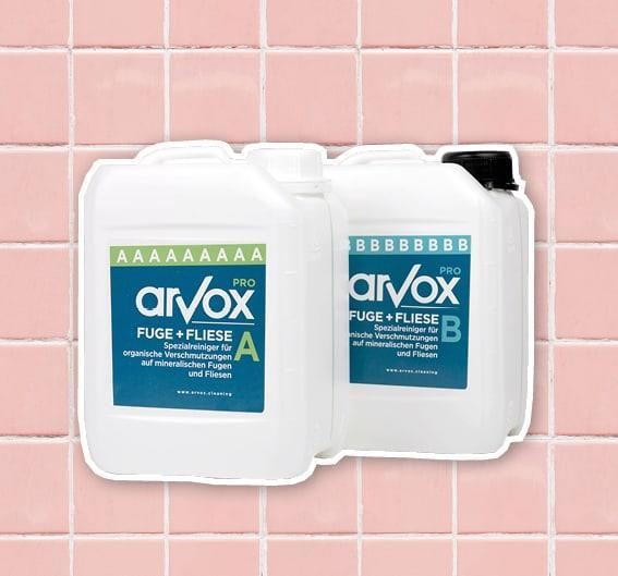 Spezialreiniger Arvox Pro Fugen+Fliesen 2-Komponenten-Reiniger (2 x 5 Liter)