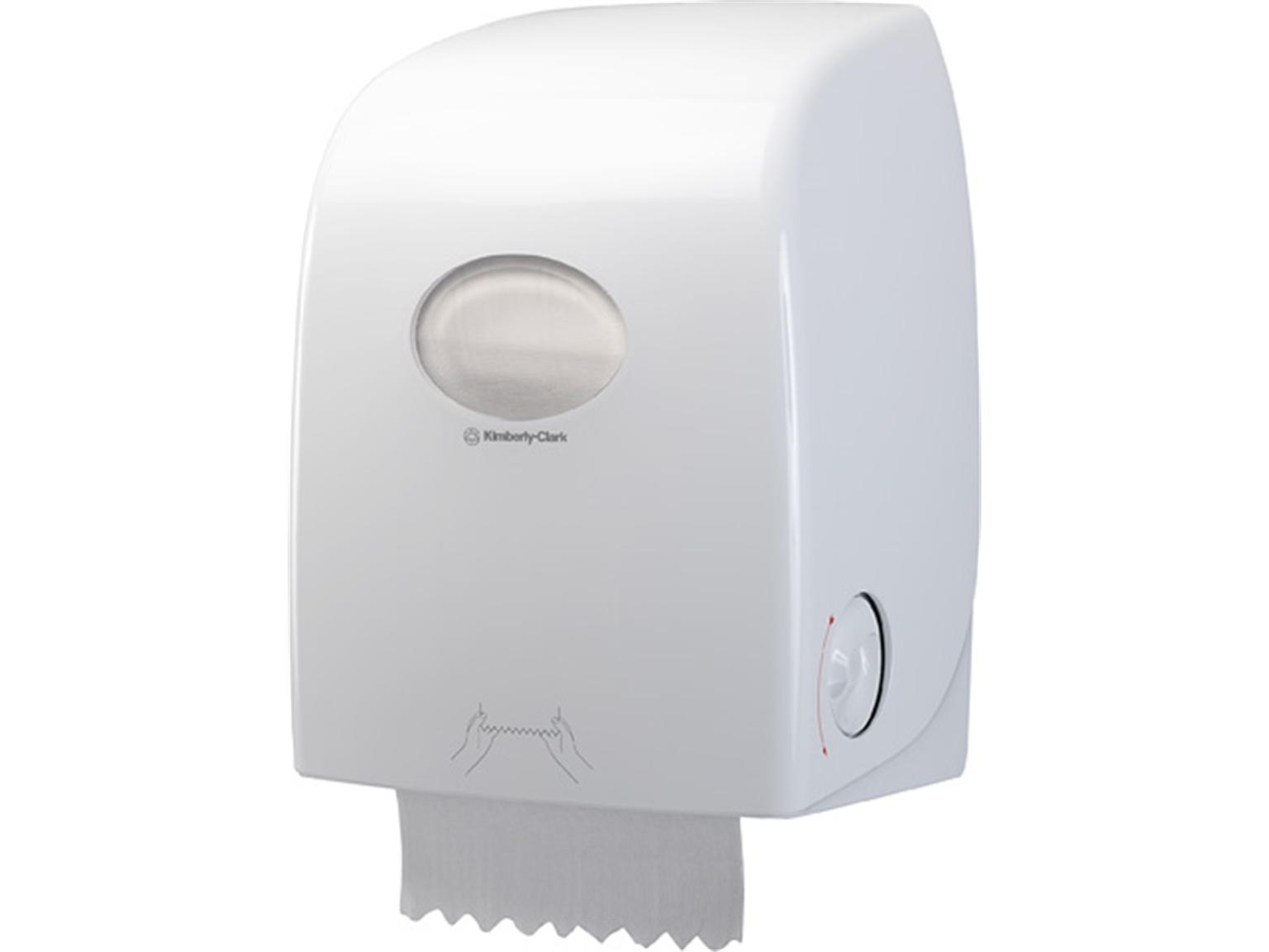 Rollenhandtuchspender AQUARIUS No-Touch, weiss, H 430 x B 326 x T 241 cm, mit Rollenhandtuchspender AQUARIUS No-Touch, weiss, H 430 x B 326 x T 241 cm, mit