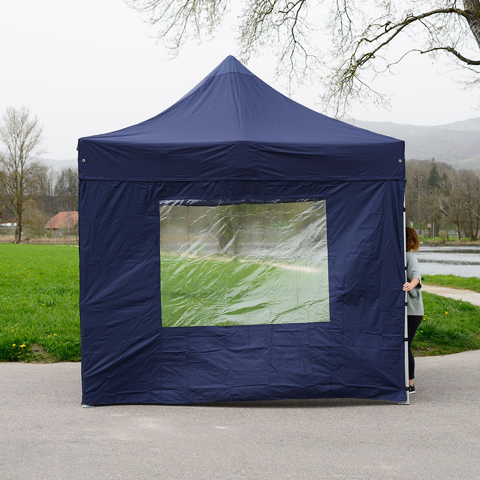 Seitenwand mit Fenster für Profi-Pavillon