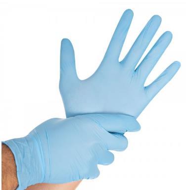 Nitril-Handschuhe Grösse S, blau, puderfrei 10 x 100 Stck Nitril-Handschuhe Grösse S, blau, puderfrei 10 x 100 Stck
