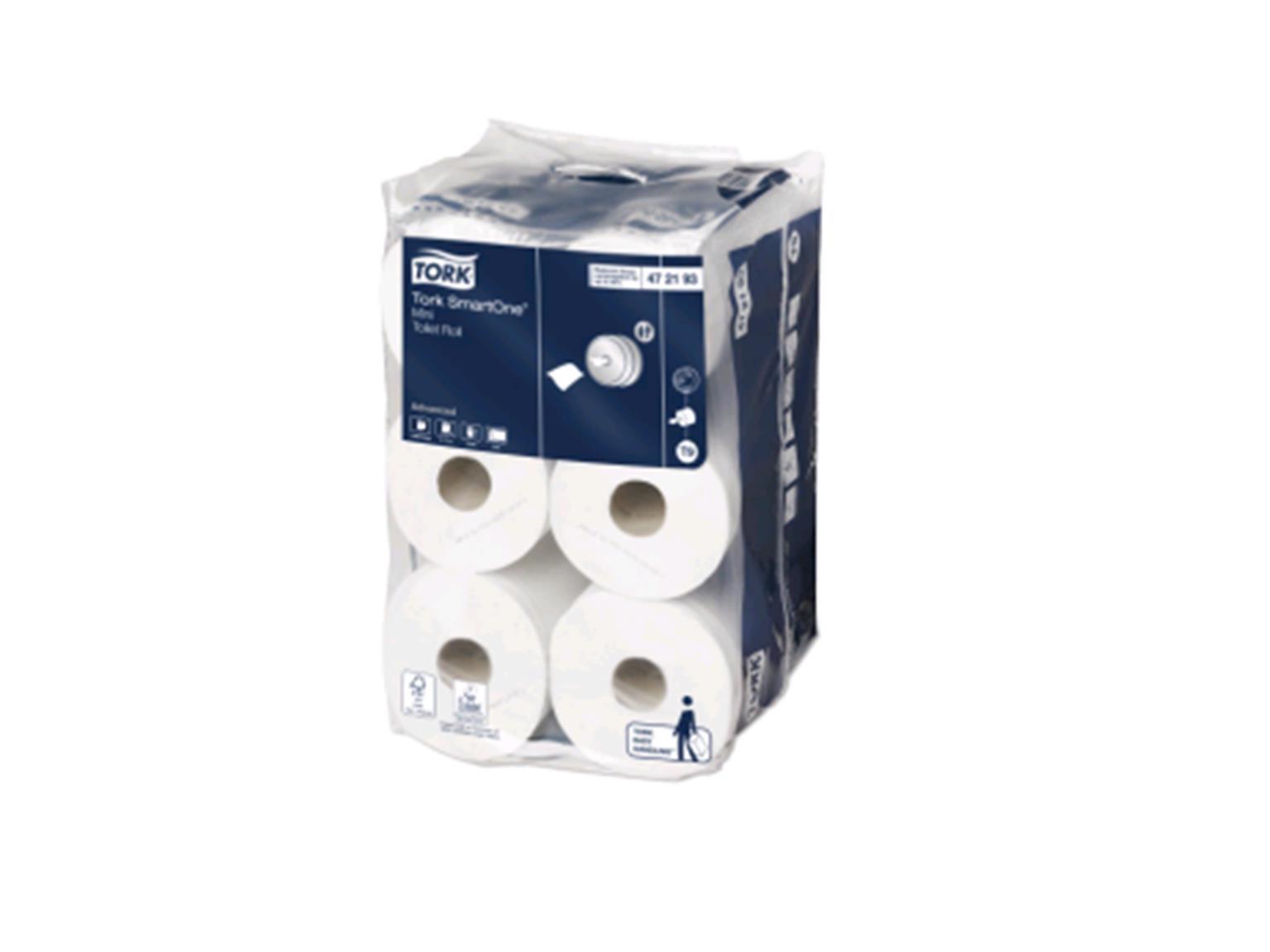 WC-Papier Tork Mini Smart One, Tissue  (T9), 2-lagig, 13.4 x 14.9cm,