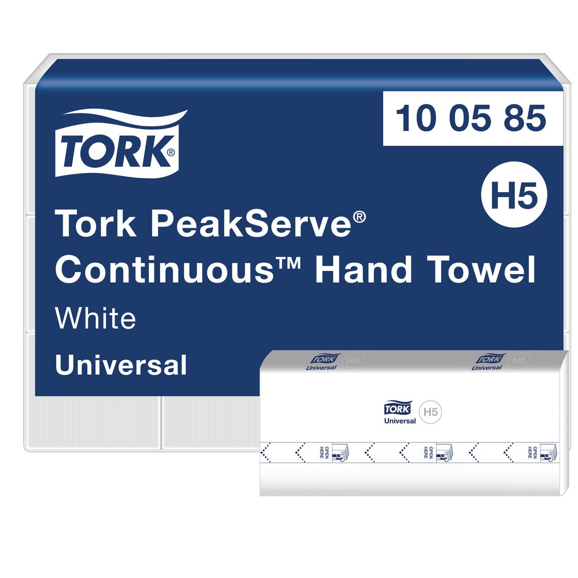 Tork PeakServe H5, Endlos-Handtücher, 20.1 x 22.5 cm, 1-lagig Tissue,Universal