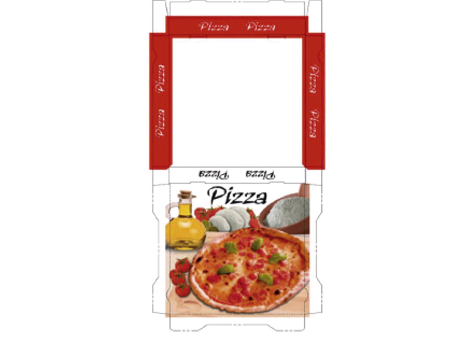 Pizzakarton 26 x 26 x 3 cm Qualität Kraft 1209, Neutraldruck Pizzakarton 26 x 26 x 3 cm Qualität Kraft 1209, Neutraldruck