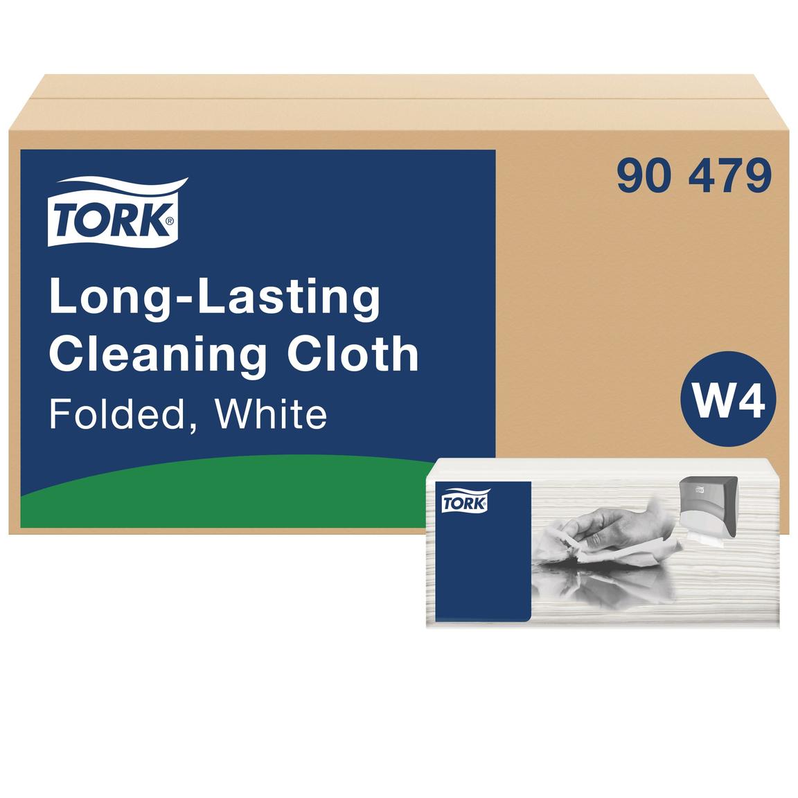 Tork Reinigungstücher W4 -Einzeltuch- System, weiss, 41 x 35.5 cm, 90 Blatt,