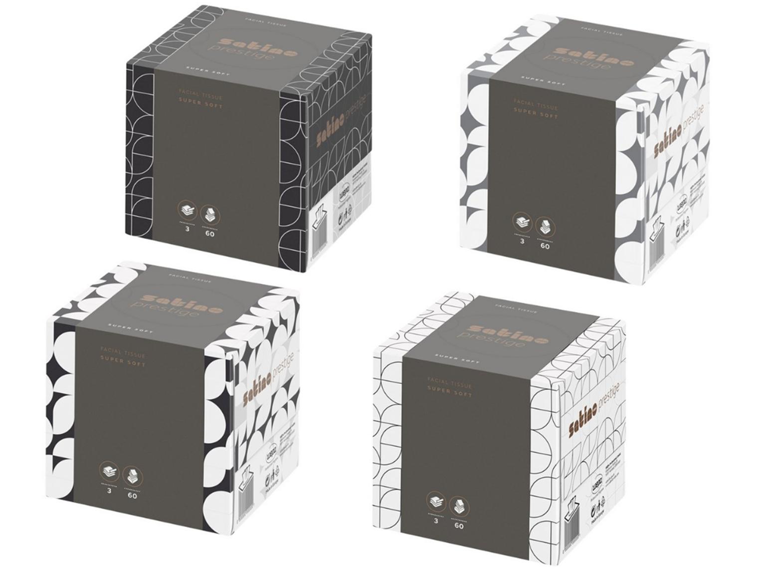 Kosmetiktücher Prestige weiss 3-lagig 100% Zellstoff, Blattgrösse 20.8 x 21 cm Kosmetiktücher Prestige weiss 3-lagig 100% Zellstoff, Blattgrösse 20.8 x 21 cm