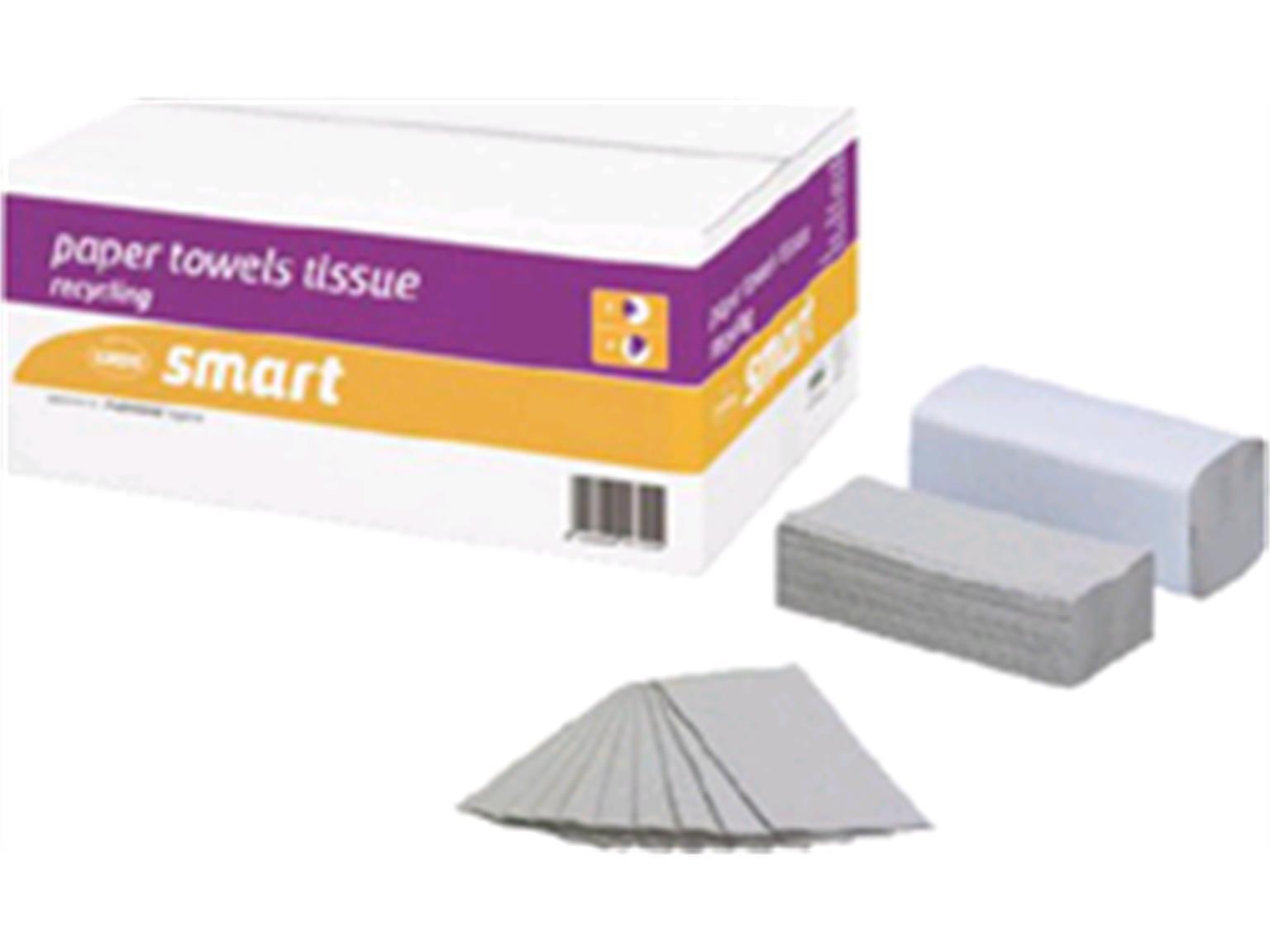 Falthandtücher Smart natur, C-Falz 100% Recycling, 1-lagig, 25 x 31 cm